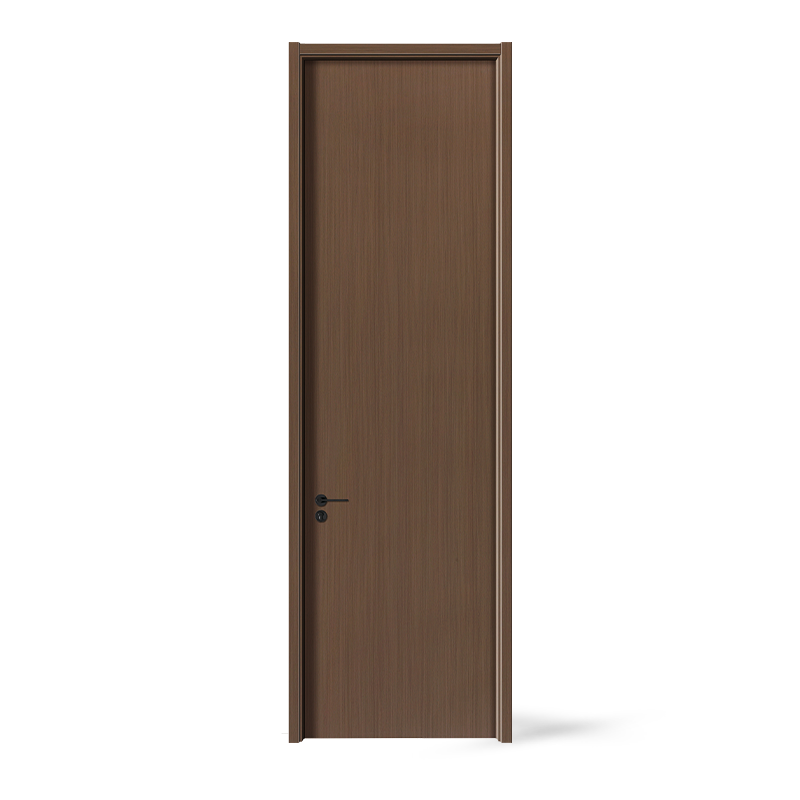 Black Walnut Veneer PVC Interior Solid Wood Door